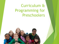 ED 106: Introduction to Early Childhood Education