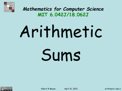 Arithmetic Sum