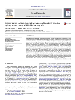 Categorization and decision-making in a neurobiologically plausible
