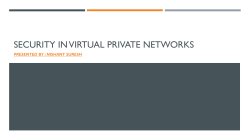 Security In Virtual Private Networks