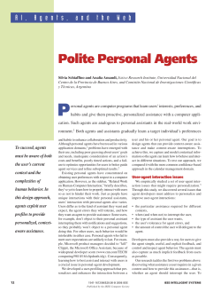 Polite Personal Agents - Interruptions in Human