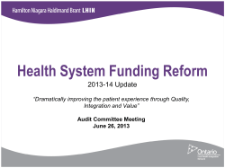 Health System Funding Reform