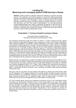 Leveling Up: Measuring and Leveraging Implicit STEM learning in