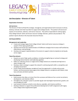Director of Talent (click for job description)