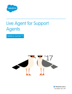 Live Agent for Support Agents