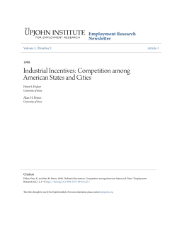 Competition among American States and Cities