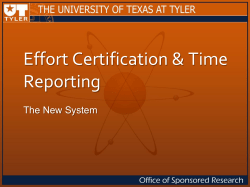 Effort Theory Review