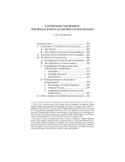 Law Outside The Market: The Social Utility of the Private
