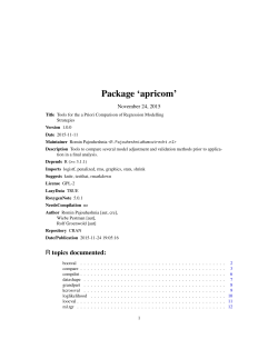 Package `apricom`