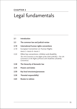 Legal fundamentals - Legal Action Group