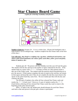 Star Chance Board Game - Japanese Teaching Ideas
