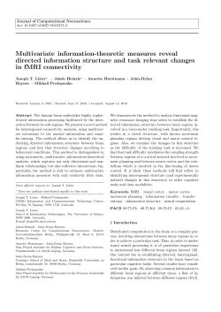 Multivariate information-theoretic measures reveal