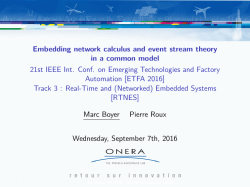 Embedding network calculus and event stream theory in a common