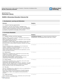 Outcomes - Indiana State University