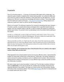 Invariants - WordPress.com