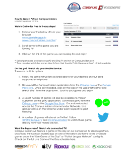 How To Watch PLN - GoHolyCross.com