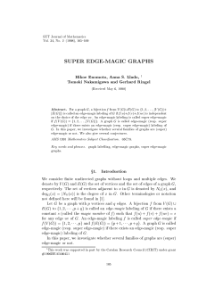 super edge-magic graphs