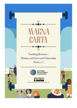 Magna Carta Teaching Resource * History and Civics and