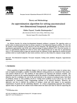 An approximation algorithm for solving unconstrained two