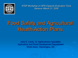 Agriculture, Pro-poor Growth and Rural Development