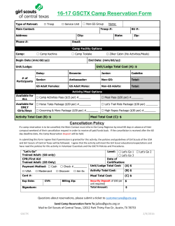 16-17 GSCTX Camp Reservation Form