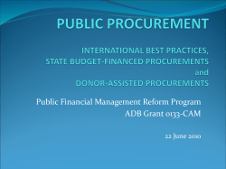 Oversight, Accountability and Good Governance