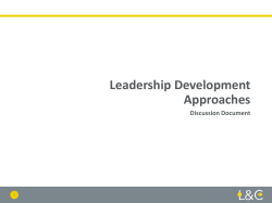 SSB Strategic Plan Theme 9: Geographical Expansion
