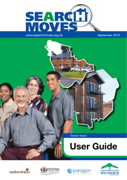 User Guide - searchmoves.org.uk