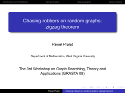 Chasing robbers on random graphs: zigzag theorem