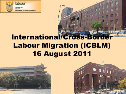 International/Cross-Border Labour Migration (ICBLM)