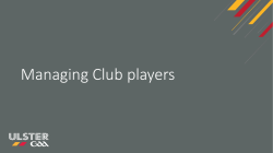 Managing Club players