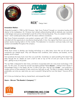 RIDE - Storm Bowling