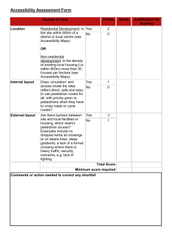 Accessibility Assessment Form