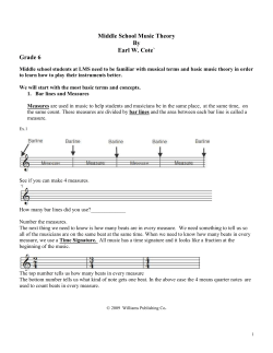Middle School Music Theory