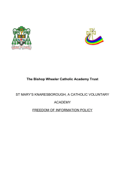 Classes of information - St Mary`s Catholic Primary School