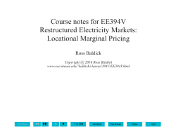 Locational Marginal Pricing - The University of Texas at Austin