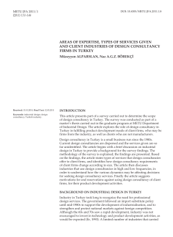 areas of expertise, types of services given and client industries of
