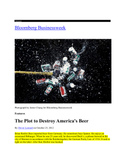 The Plot to Destroy America`s Beer