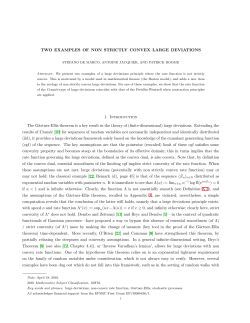 TWO EXAMPLES OF NON STRICTLY CONVEX LARGE