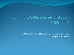 Becoming a Significant Community College