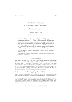 Fuss-Catalan Numbers in Noncommutative Probability