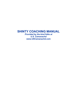 SHINTY COACHING MANUAL