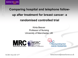 Outcomes of the breast cancer follow-up study