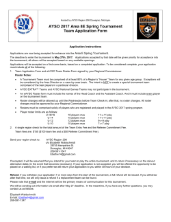 4th Annual AYSO All American Tournament