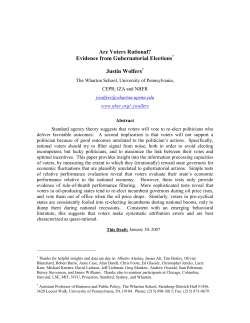 Are Voters Rational? - National Bureau of Economic Research