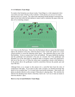 Defensive team shape