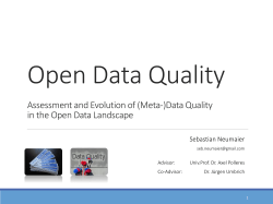 Open Data Quality Assessment and Evolution of