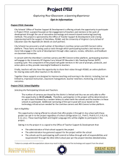 a Learning Experience Opt-In Information