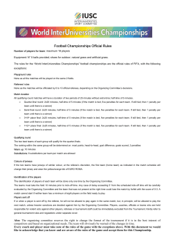 FOOTBALL_general rules
