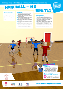 Handball - in 5 Minutes